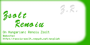 zsolt renoiu business card